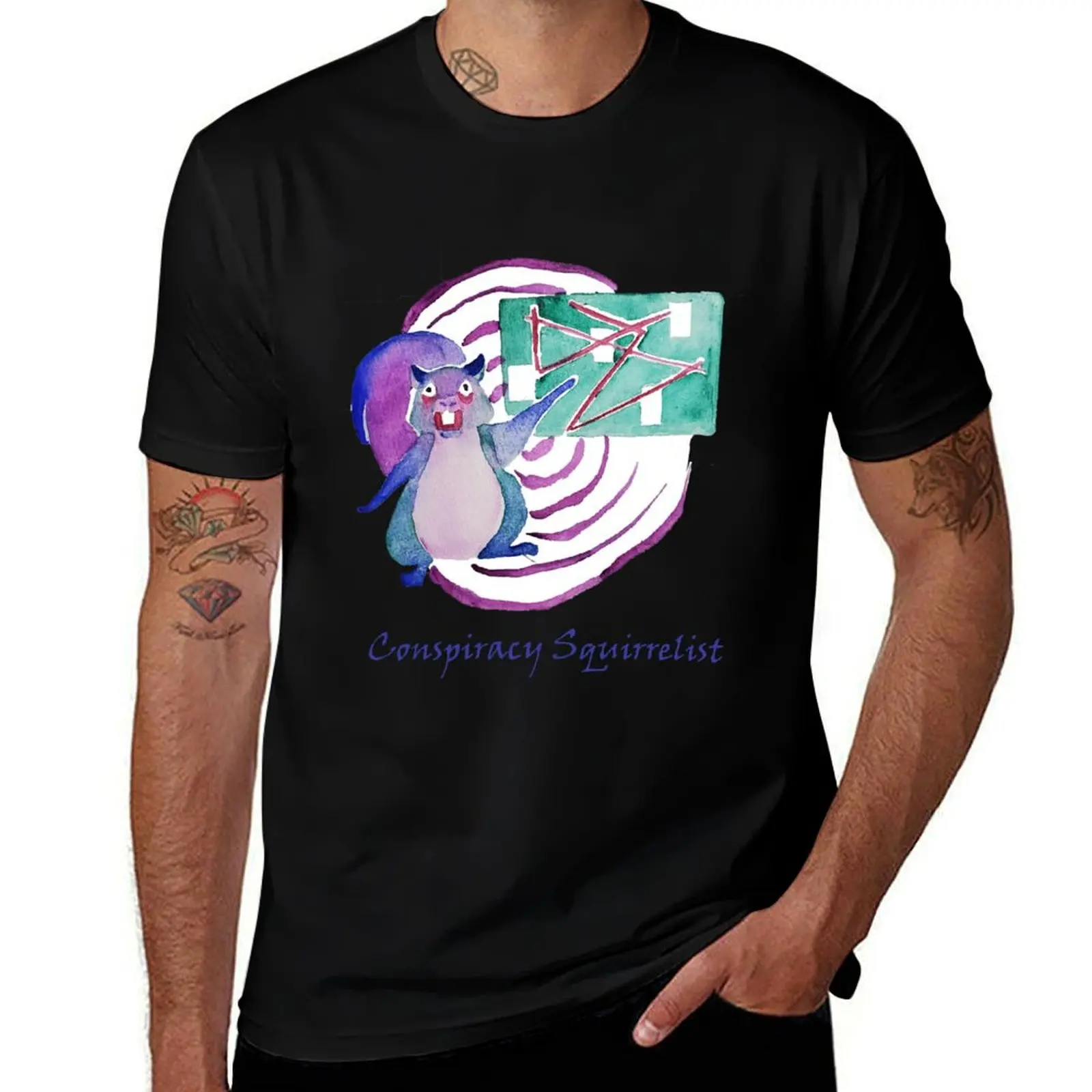 Conspiracy Squirrelist T-Shirt Moisture Wicking Athletic T-Shirt