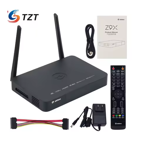 TZT Zidoo Z9X PRO 6G+64G 8K/4G+32G 4K TV Box HDR 4K/8K Media Player with OS for Android 11 Supports 2.4G + 5G Wifi