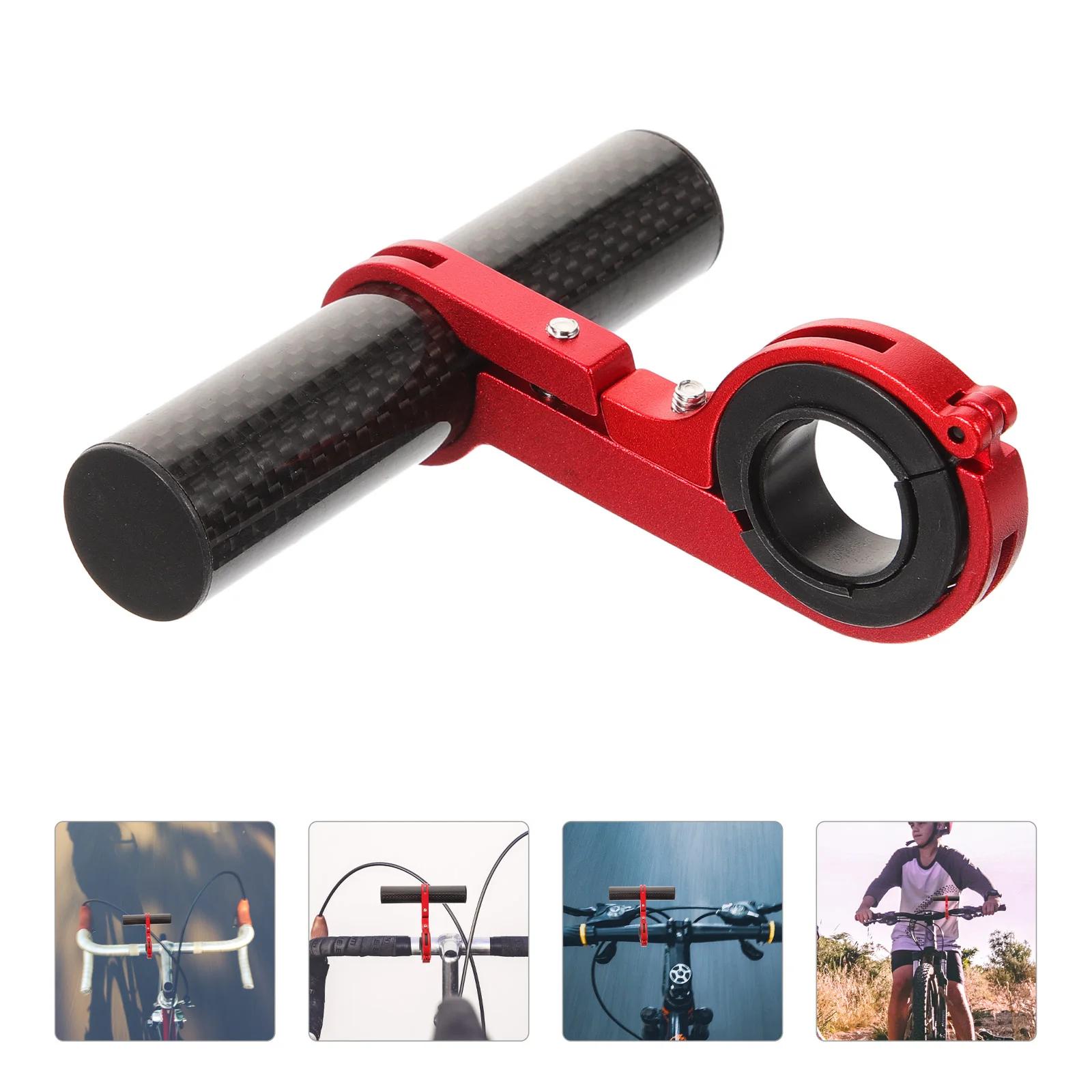 

Bike Handlebar Extender Metal Extension Bar For Light Mounting Durable Rack Compatible With Phone Holder Bell Stopwatch