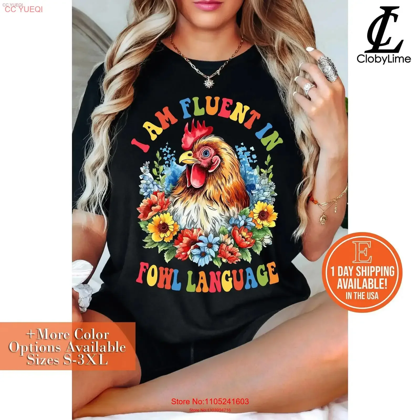 Funny Farmer Life T Shirt I Am Fluent in Fowl Language Chicken Owner SweaT Lover vintage Washed Stylish fashion Breathable