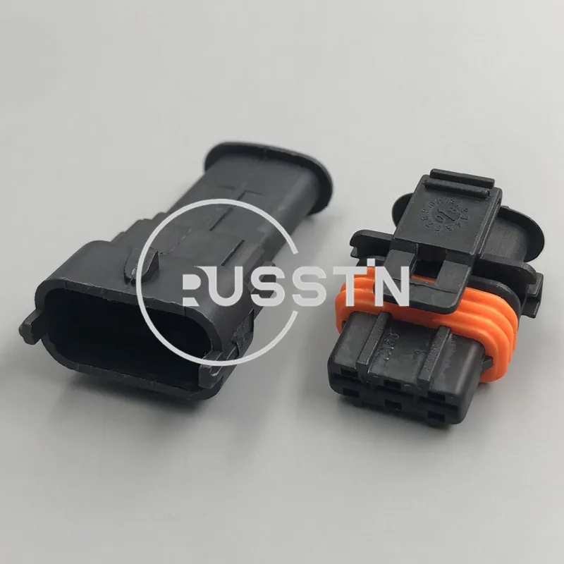 

1 Set 3 Hole Waterproof Auto Connector Car Fuel Pressure Plug Air Flow Sensor Harness Socket AC Assembly For Bosch 1928404074