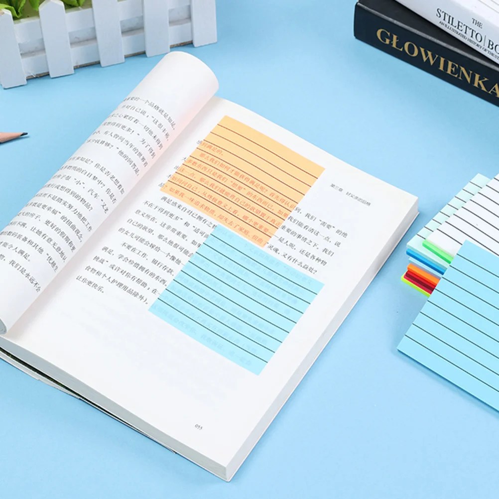 Taccuini memo semitrasparenti portatili per scrittura impermeabile per adesivi per appunti compatti per uso domestico in ufficio