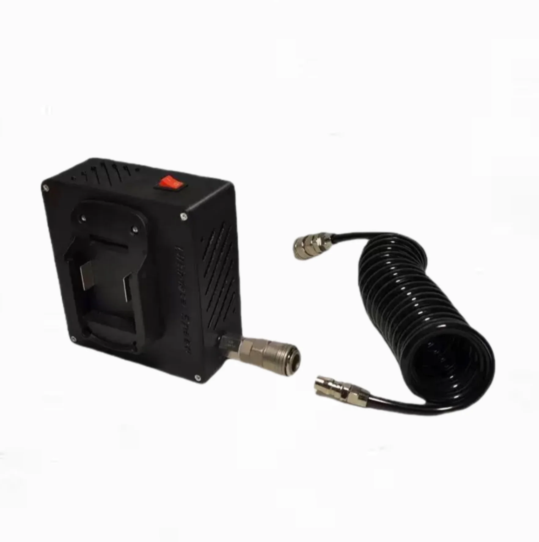 Portable Dual Cylinder Mini Air Compressor Pump Air Filter  Installation for Whole House Woodworking Repair Painting