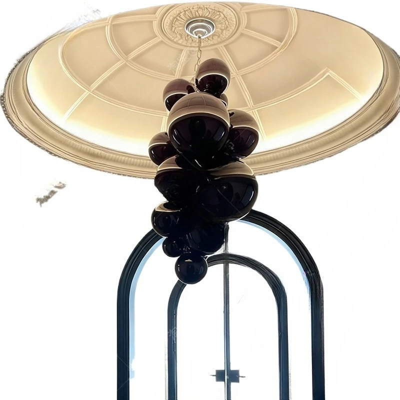 Creative grape chandelier loft apartment empty stairs chandelier new villa duplex floor living room large chandelier