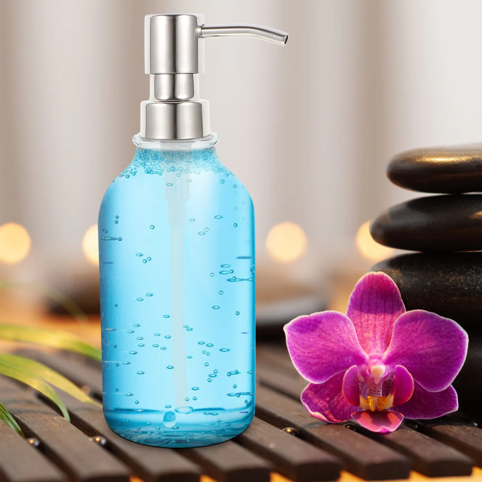 Soap Dispenser Pump 28 Thread Size Rust Proof Stainless Steel Lotion Pump Dispenser Lid for Spray Bottle Stainless Steel Lids