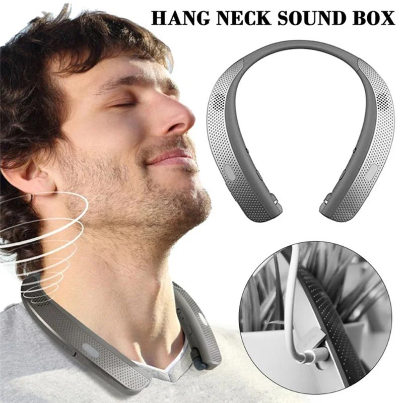 Bluetooth Headphones Stereo Neckband Wireless Headset with Speaker for Sports Exercise Game Call