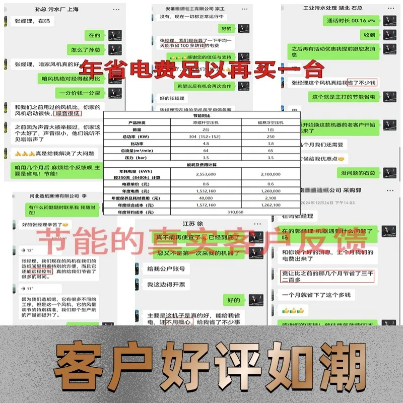 Suitable for Aquaculture pneumatic conveying roots blower sewage aeration desulfurization fan, direct-connected roots blower
