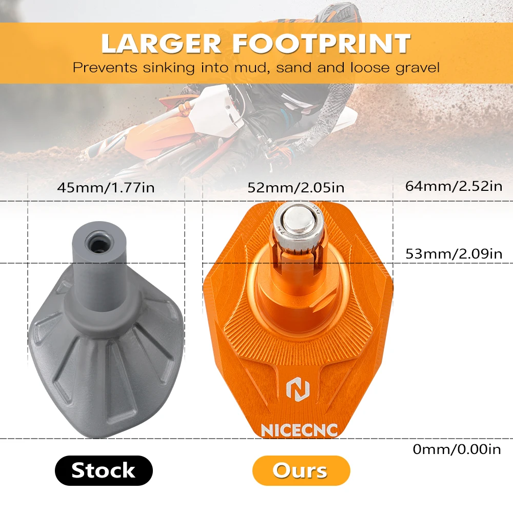 ل 2023 2022 2021 KTM EXC 300 EXCF 350 SX 125 SXF 450 Husqvarna TE 300 FE 450 GasGas EC 350 مسنده حامل جانبي وسادة تمديد #2