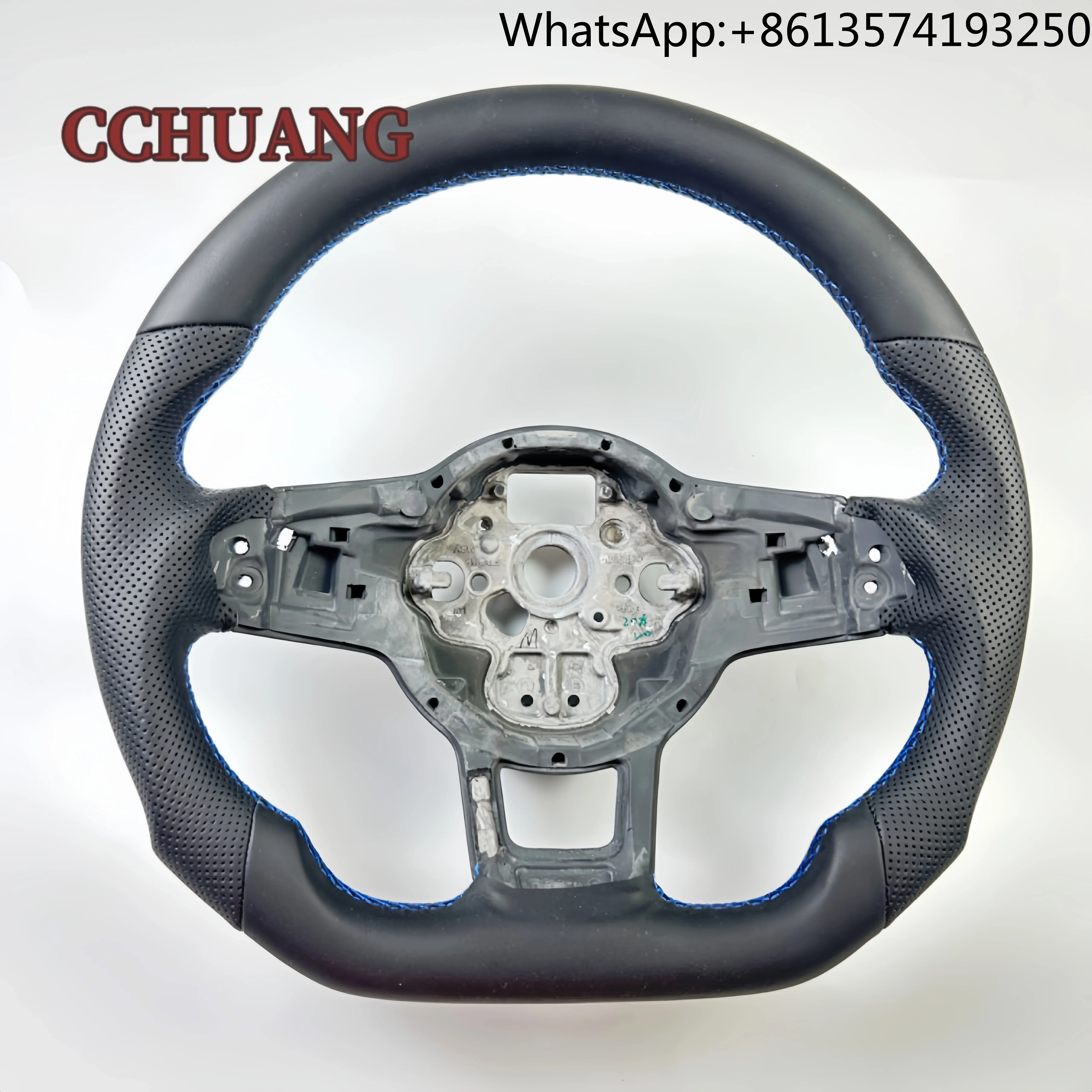 

Customized for Volkswagen Golf 7 GTI R-line High Quality Carbon Fiber Full Leather Steering Wheel