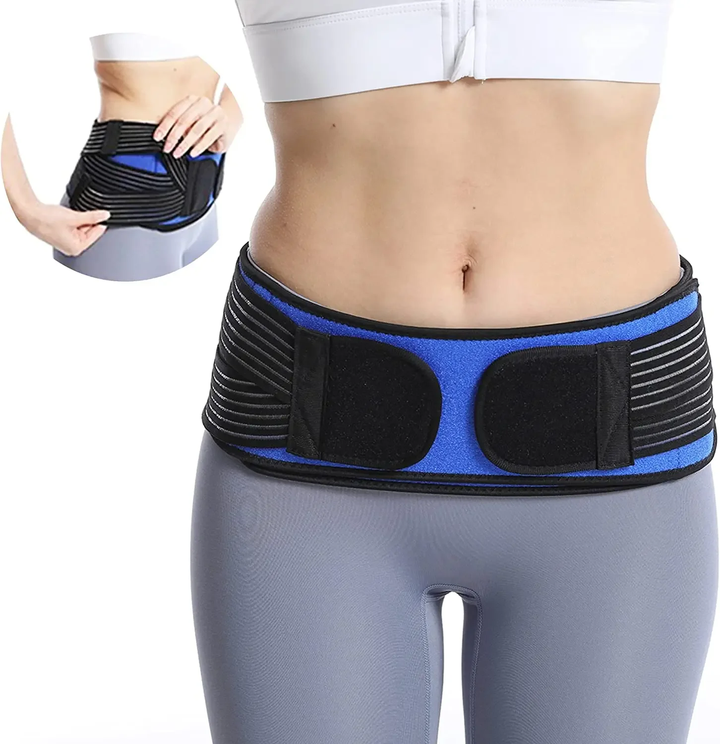 

Sacroiliac Hip Belt for Men & Women Alleviates Sciatic, Lower Back Pain, Provides SI Joint Pelvic Support Nerve Compression