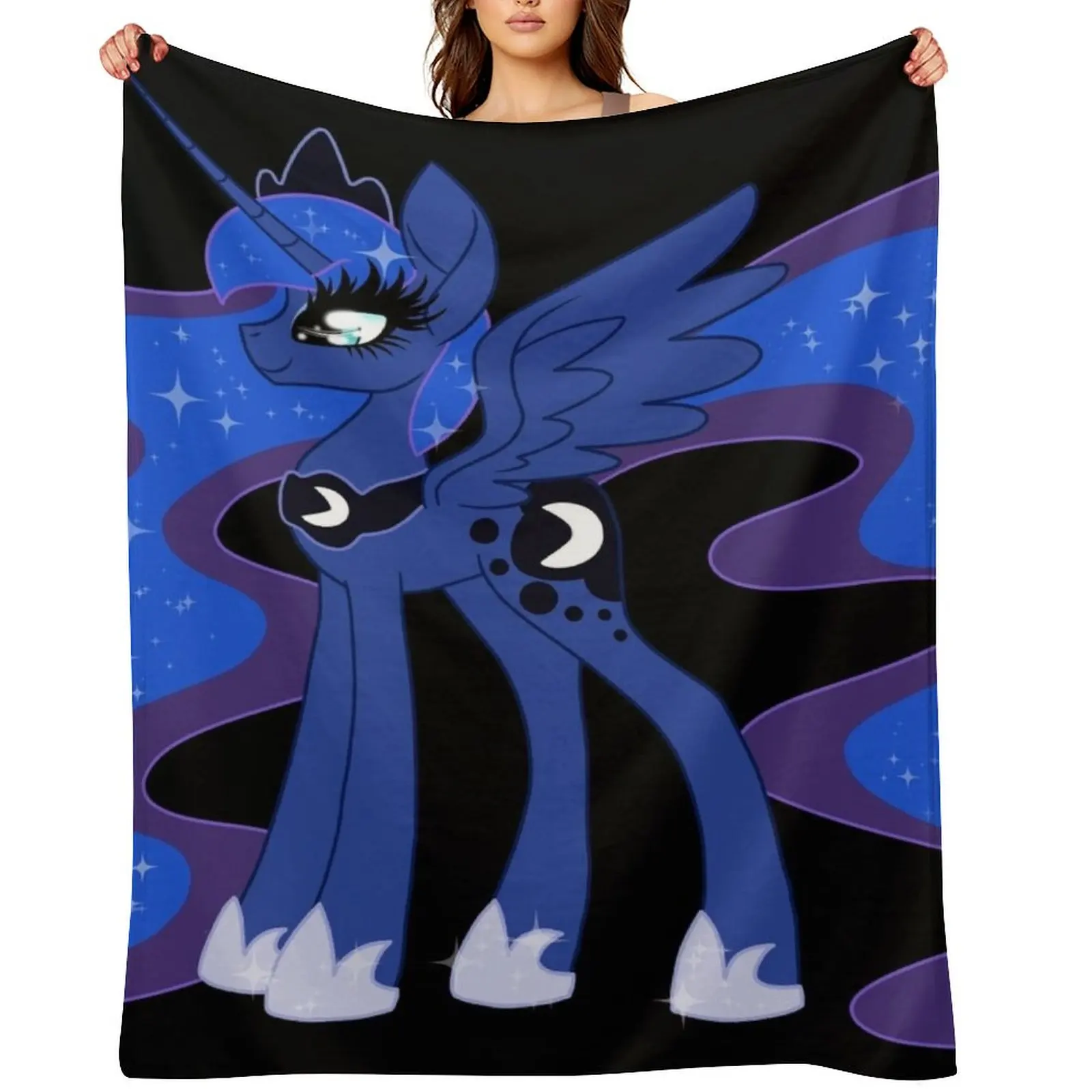 

MLP Luna Throw Blanket Picnic Large Nap Decorative Throw Blankets
