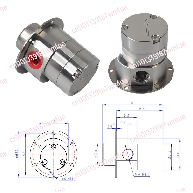 Miniature High-precision Magnetic Gear Pump Metering Pump Injection Valve Stainless Steel Filling Pump
