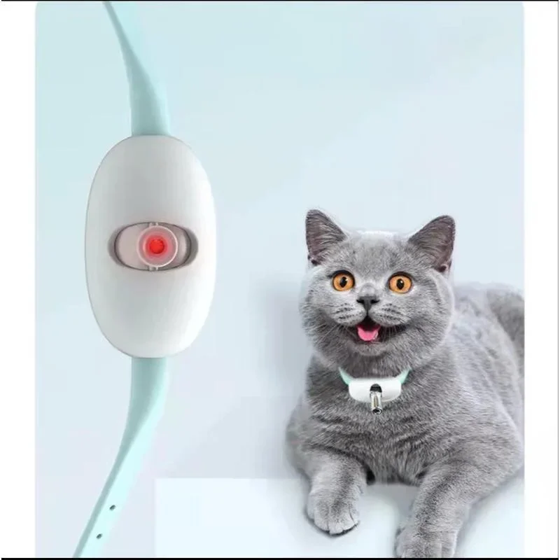 

Laser Teasing Cat Collar Electric USB Charging Kitten Amusing Toys Interactive Training Pet Items Automatic Cat Toy