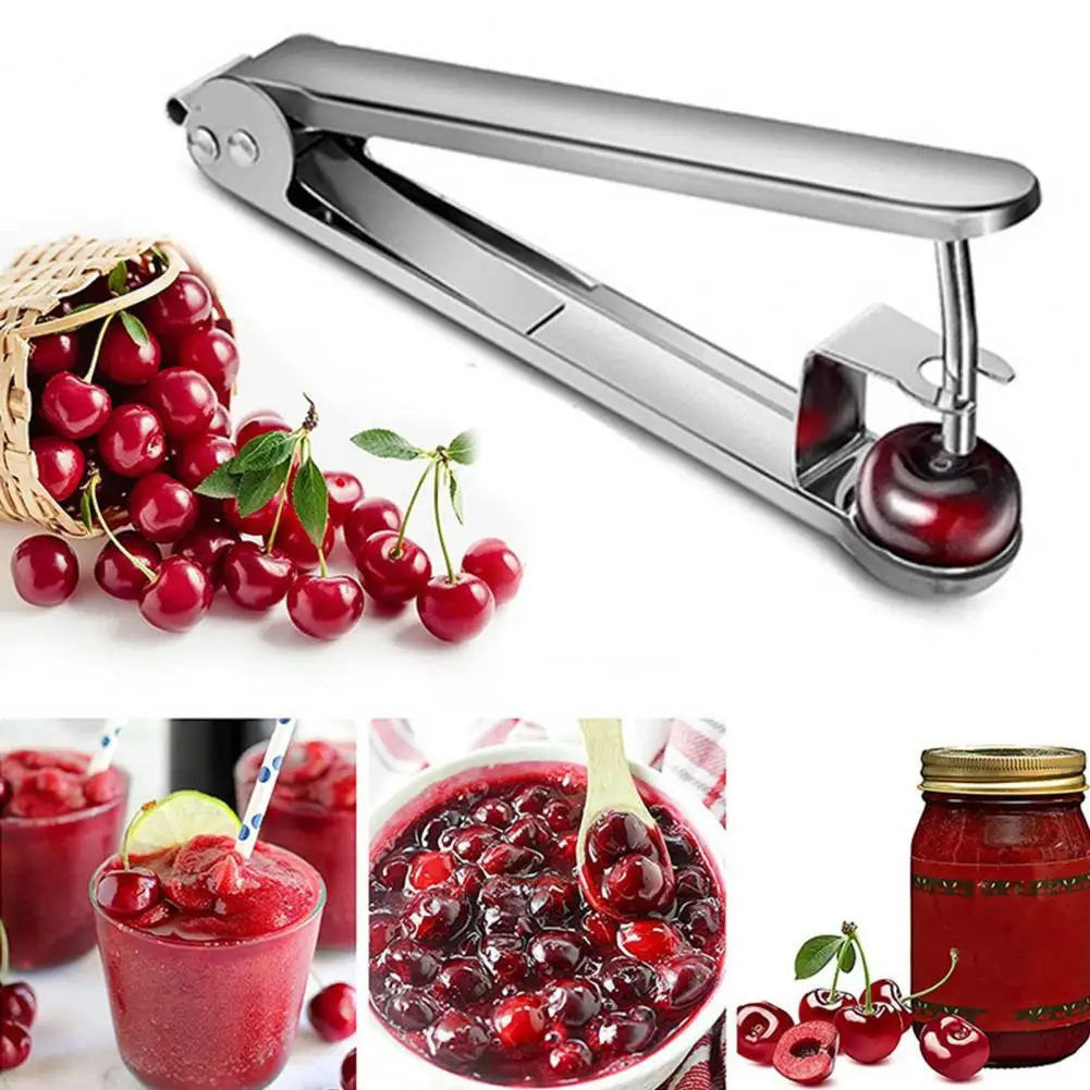 Efficient Olive Potter Cherry Pitter Tool Set with Locking Design for Easy Fruit Pit Removal Practical Kitchen for Making