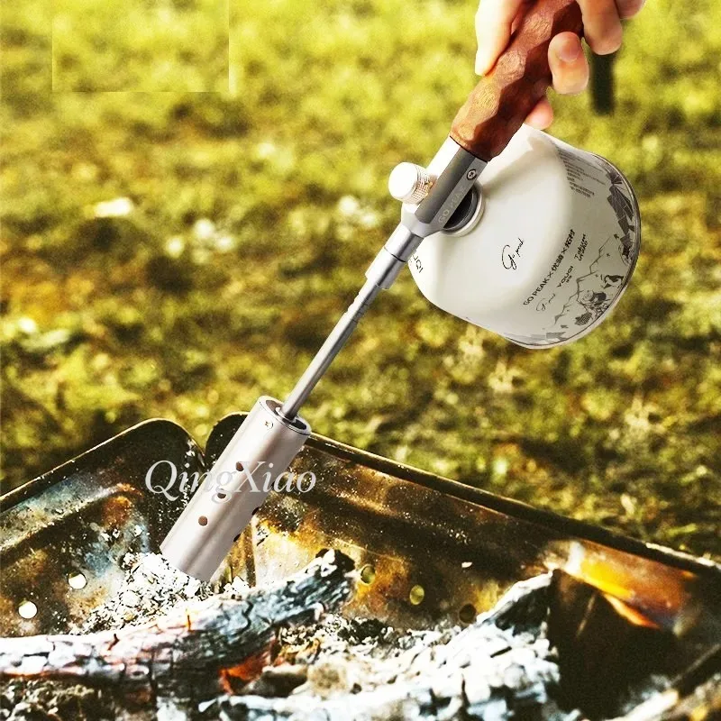 Business Detachable Outdoor Camping Handheld Torch With Extended Nozzle For Lighting Charcoal Baking And Meat Hair Burning Tool