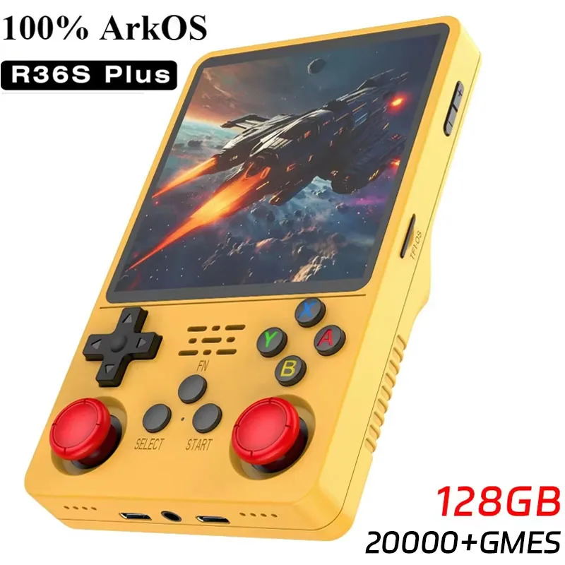 Console Portable R36XX – émulateur Rétro Avec écran IPS 3,5 Pouces, Double Joystick, 128Go Et Wifi, Pour Jouer Partout