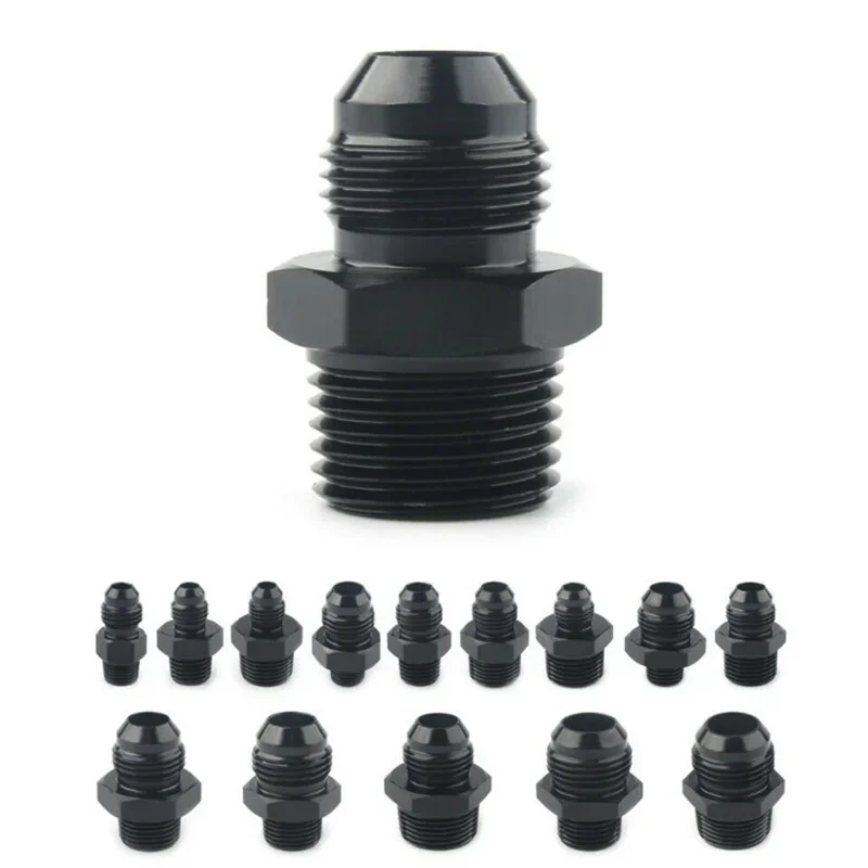 Aluminum Alloy AN4 AN6 AN8 AN10 AN12 to 1/8 1/4 3/8 1/2 3/4NPT Threaded Oil Pipe Adapter Radiator for Oil Cooler Joints