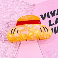 Lindo clip de garra de pelo acrílico para fiestas de anime, cumpleaños, juegos de rol, antideslizante, fácil de usar, No requiere energía, adecuado