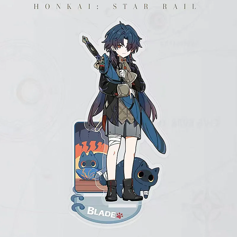 Honkai Star Rail Tiny Kitty Series Blade Acrylic Standee Carnival Discount Anime Table Decor Collectible Ornament