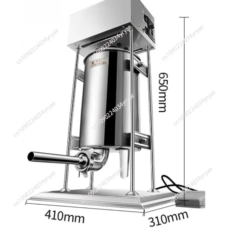 10L Automatic Electric Sausage Stuffer Household Sausage Filling Machine Electric Ham Stuffer Commercial Sausage Filling Device