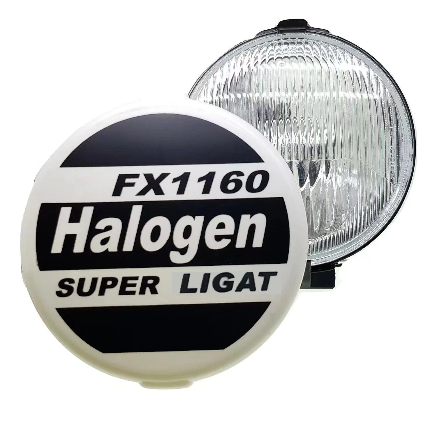 1 PCS Truck halogen spotlight FX116012V White Yellow 6inch round sport light jeep 4x4 fog lamp