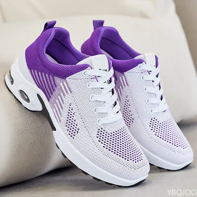 Spring Summer Mesh Breathable Fashionable Versatile women Shoes Thick soled Height Increasing Casual Shoes Large Sports  Shoes