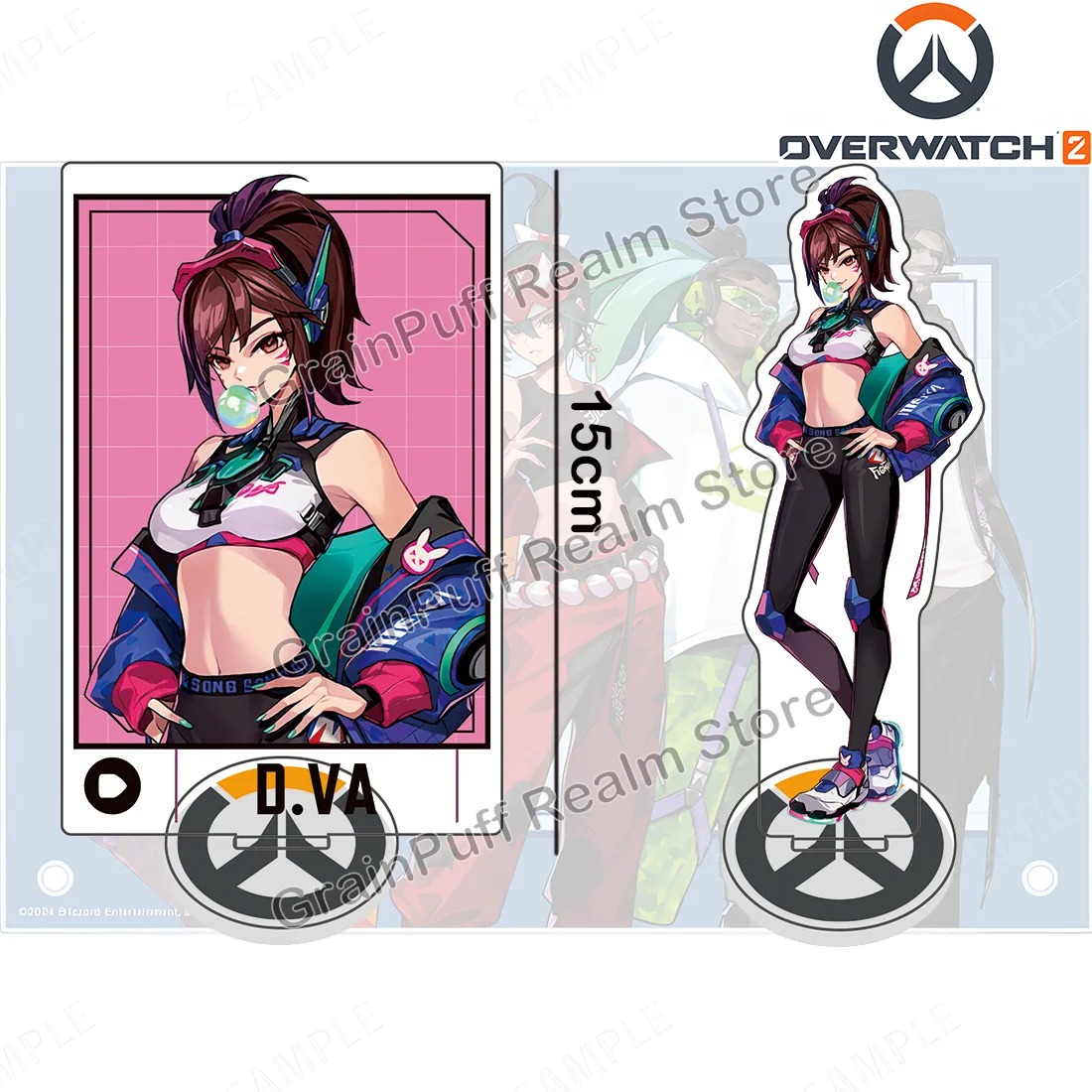Overwatch2 Limited Acrylic Standee  D.Va, Cassidy, Kiriko, Lucio, Tracer Collectible Figure Display, Desk Decoration, Gamer Gift