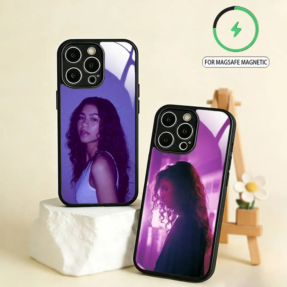 

R-Rue Z-Zendaya Phone Case For iPhone17,16,15,14,13,12,11 Plus,Pro Max Magnetic For Magsafe Wireless Charging