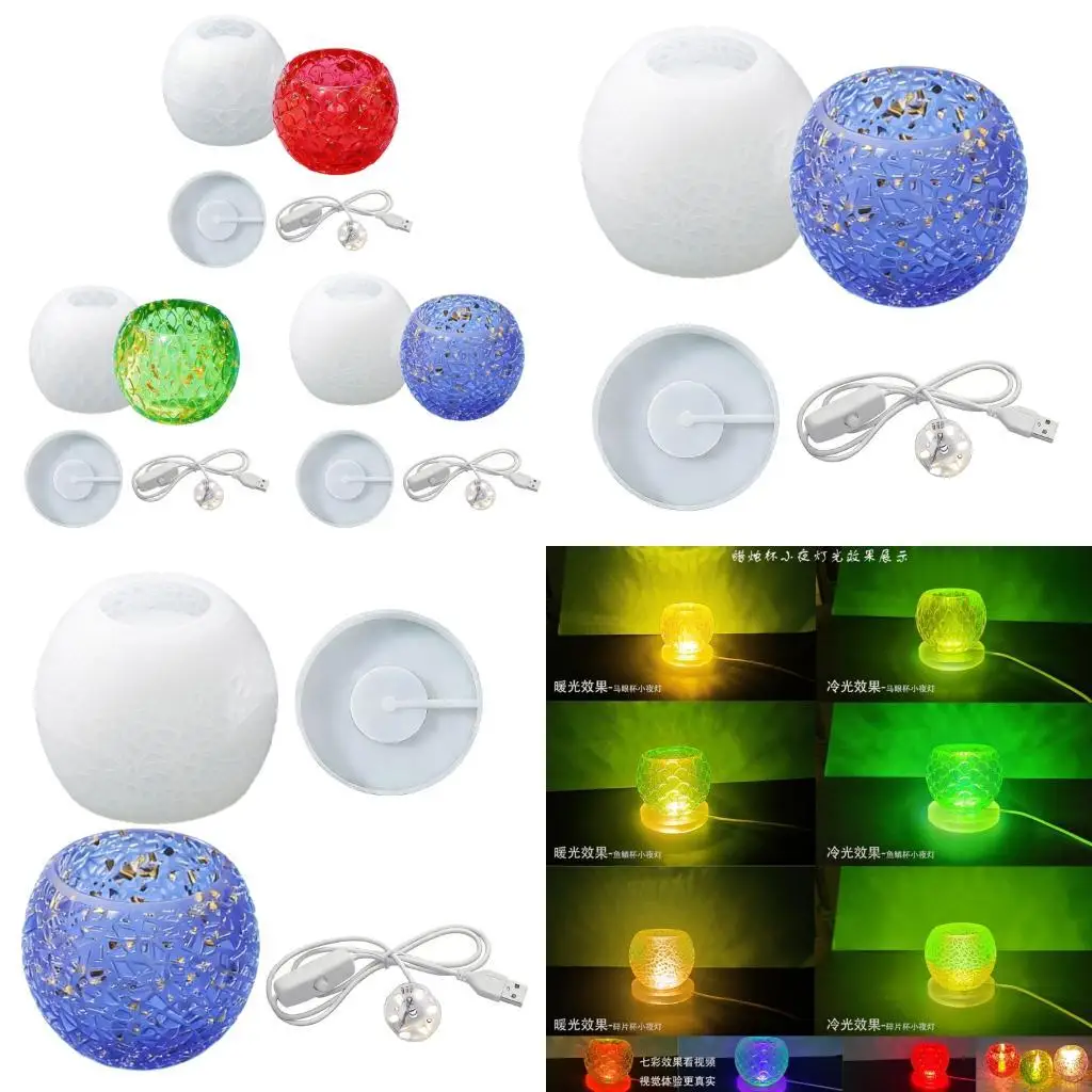 Silicone Molds for Creating Stand and Night Light Tealight Holder Mold Night Light Ornament Mold