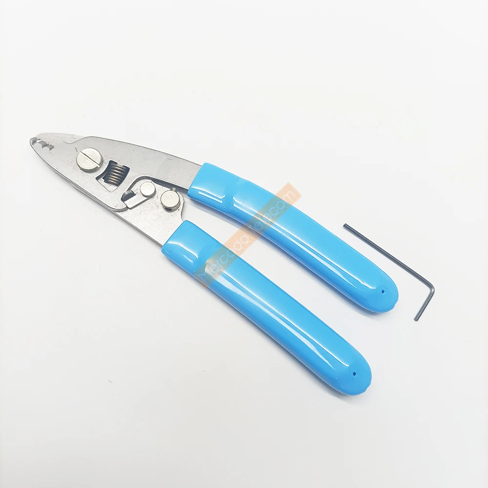 Stainless Steel Three-port Fiber Stripping Pliers FTTH Optic StrippingPlier Tool Optical Fiber Cable Stripper