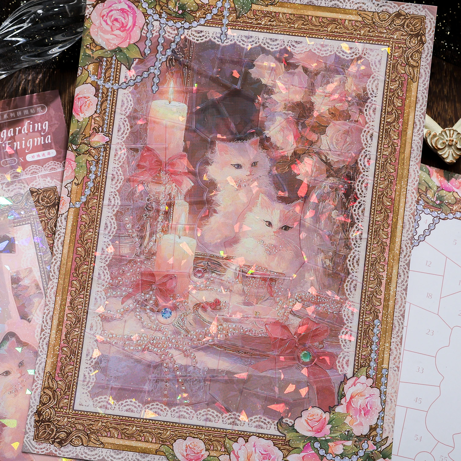 

Кавайный 3D-стикер «Безмолвная мелодия» с изображением церковного пейзажа и элегантной элегией, для самостоятельного изготовления карманных сценок, праздничный подарок