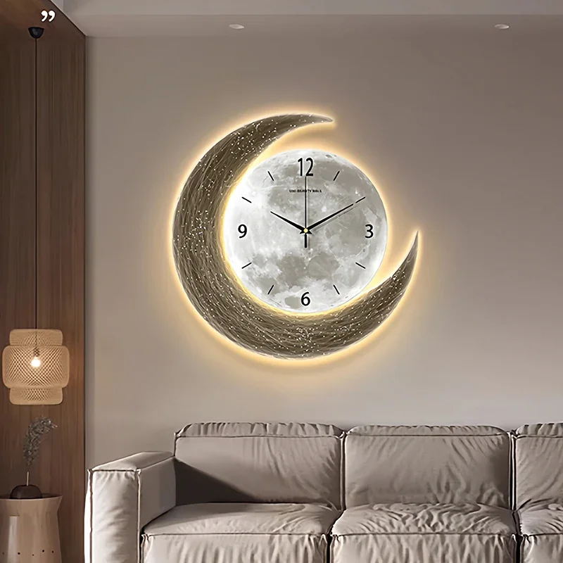 Xenomorph Aesthetic Wall Watch Creative Design Luminous Bedrooms Wall Clocks Luxury Modern Interior Reloj Pared Room Decorations