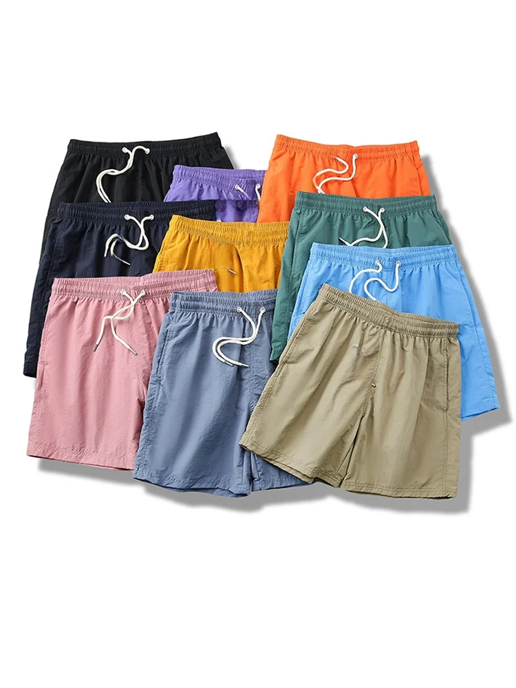 

Summer Beach orts Men's Qui Dry Thin Breathable Casual Loose Five-Quarter Pants Youthful Vitali Sle Nylon Fabric