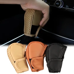 Car Handbrake Cover Car Gear Shift Collars Handbrakes Protective Covers Auto-Shift Gear Cover Auto Interior Decor Accessories