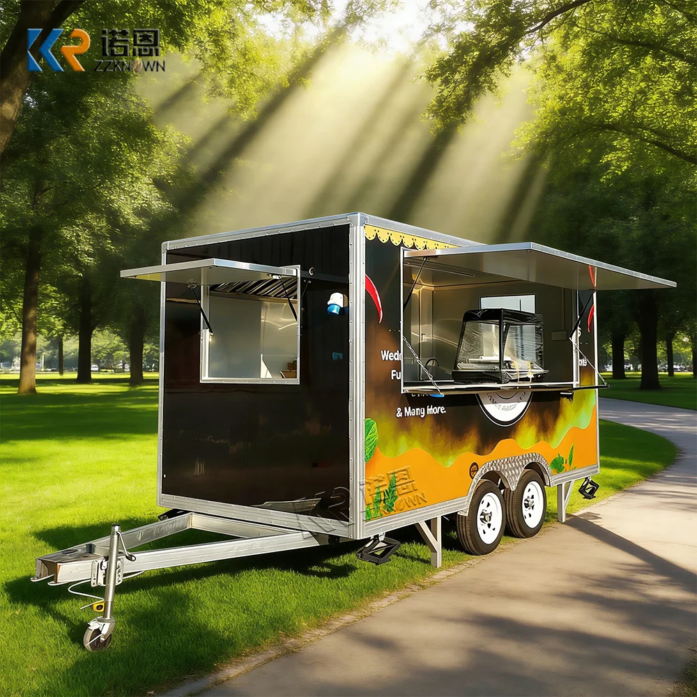 

Outdoor Mobile Coffee Ice Cream Cart Food Shop Small Street Food Carts and Food Trailers for Sale