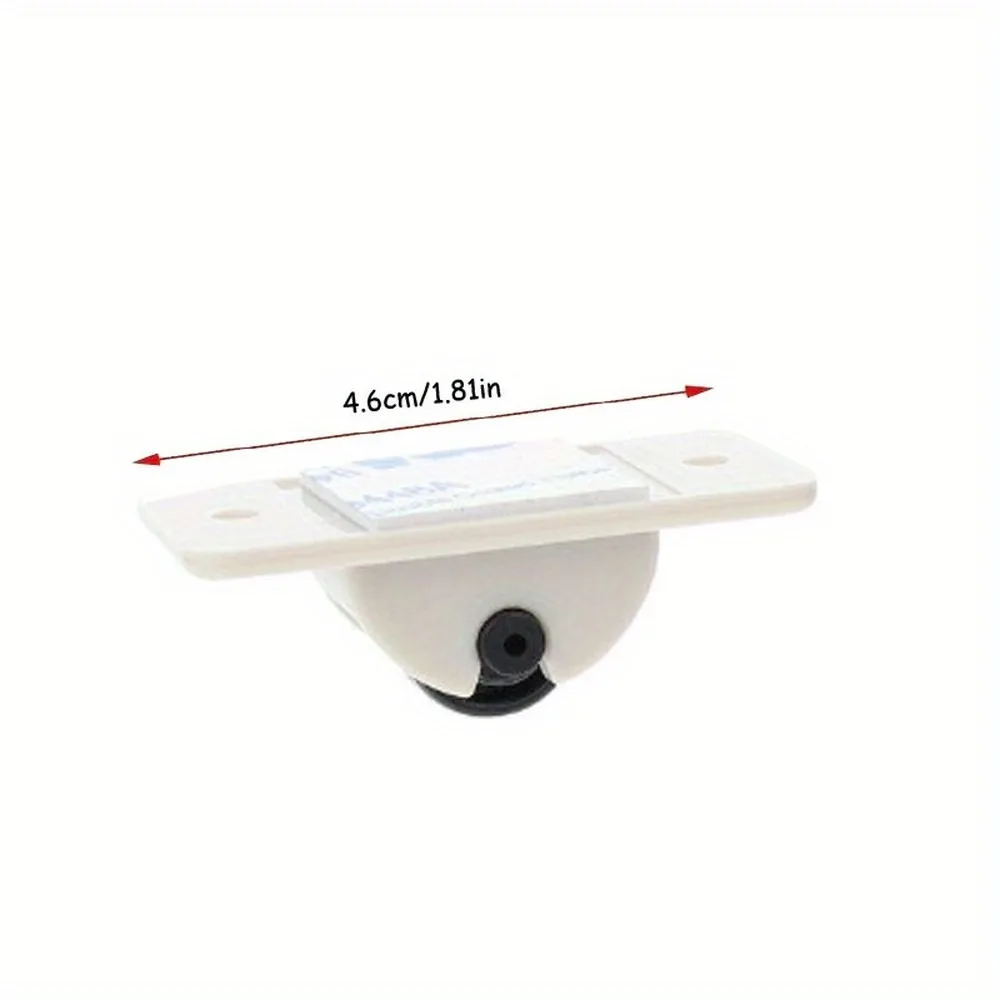 4pcs Small Furniture Fixed Caster Wheels Plastic One-Way Directional Wheel Hardware Accessories for Cabinet Drawer Storage