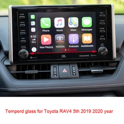 Tempered glass screen protective film for Toyota RAV4 5th 8 inch central control display car navigation protector 2019-2022