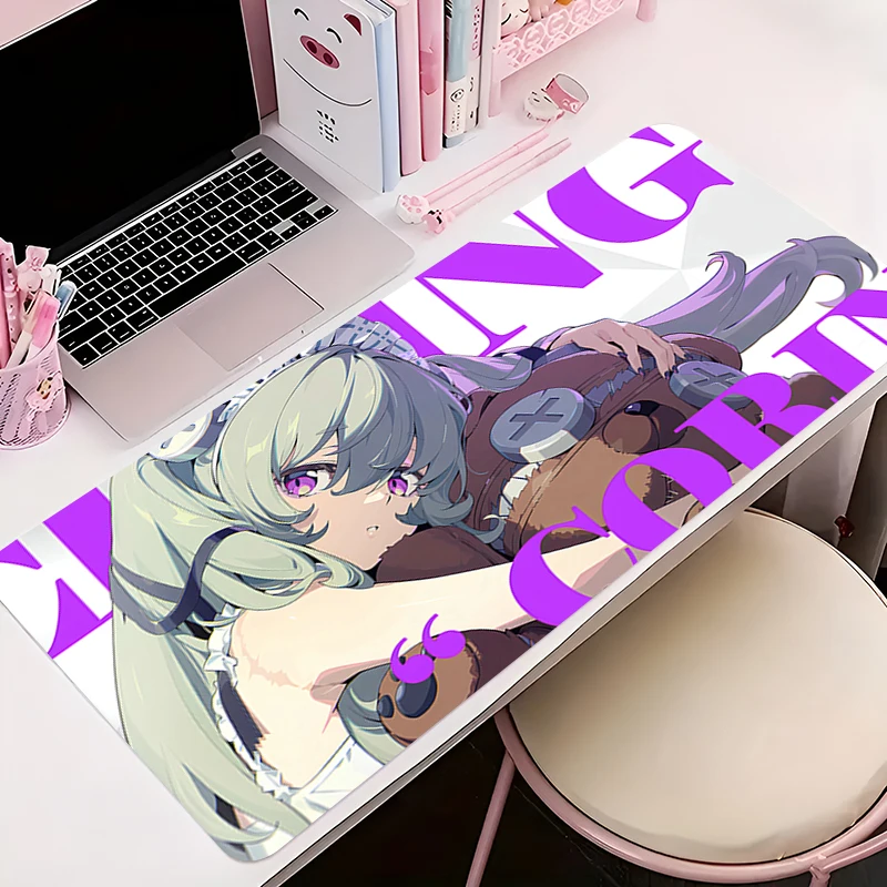 

Mousepad PC Gaming Accessories Z-zenless Zone Zero Computer Cabinet Extended Mat Non-Slip Mouse Pad Keyboard Pad Office Desk Mat