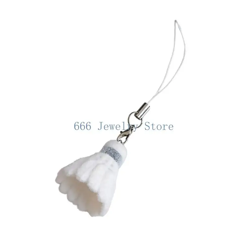 F2TD Unique Shuttlecock Molded PVC Keychain For Sports Enthusiasts And Daily Use