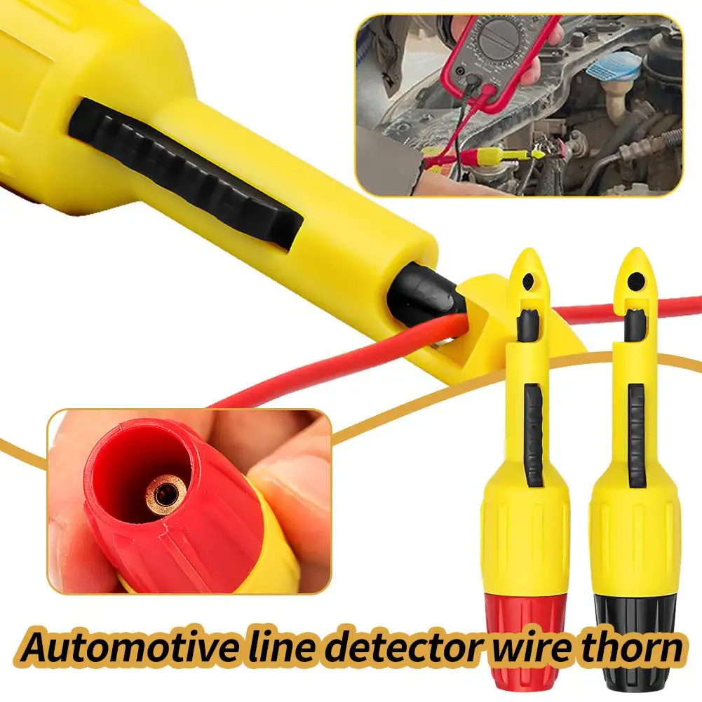 

Insulation Wire Piercing Puncture Probe Test Hook Clip 2mm/4mm With Auto Repair Socket 4mm 2mm Tool Line Probe Inspection C X3O0