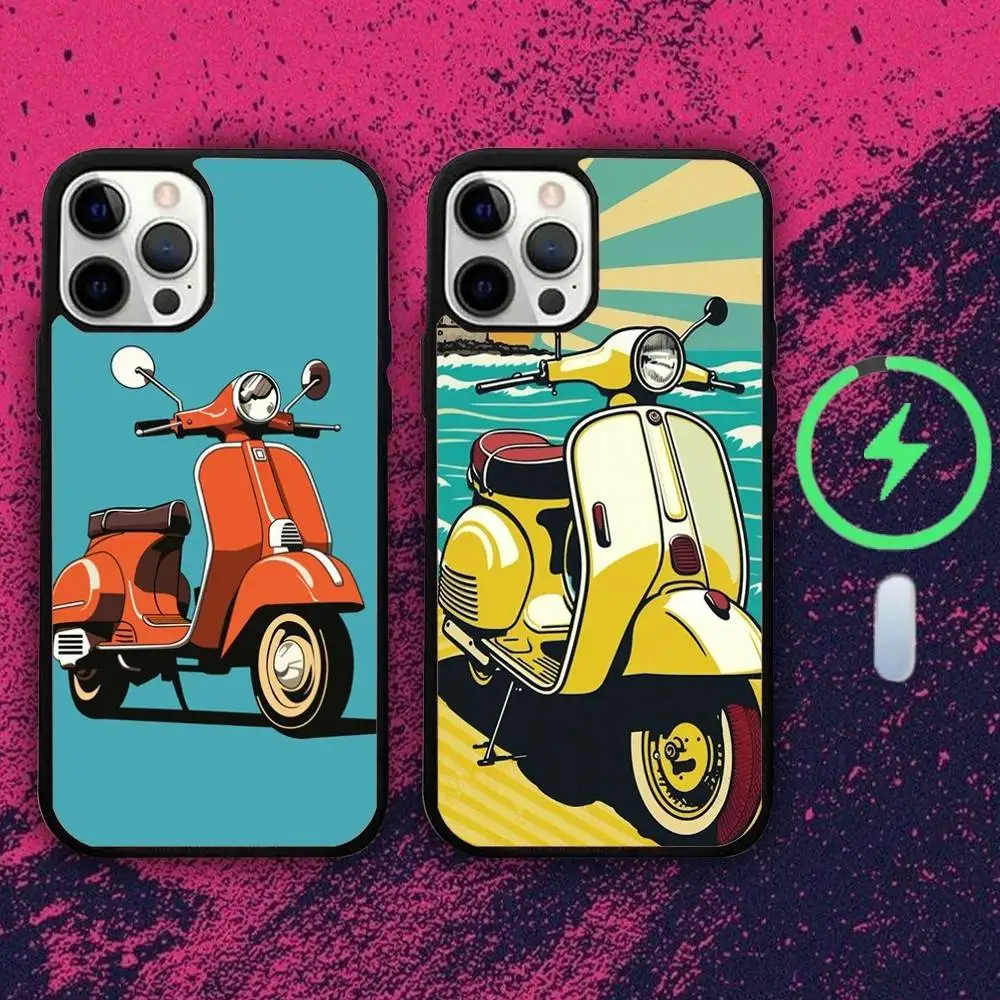 

V-Vespa-as S-Scooters Phone Case For iPhone 16e,16,15,14,13,12,11,Plus,Pro,Max,Mini Magsafe Magnetic Wireless Charging