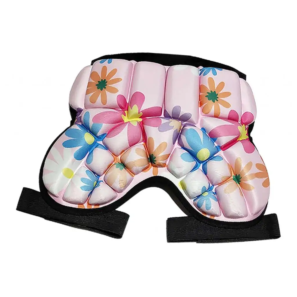 Boys Girls EVA Protective Padded Short Pants Shock Absorbing Skate Hip Butt Protection for Winter Sports