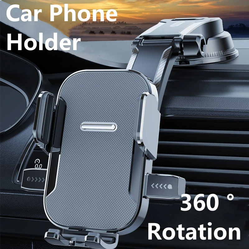 Car Dashboard Phone Holder Stand Gravity Strong Suction Cup Stable Universal Windshield Navigation Hanging Interior Accessories