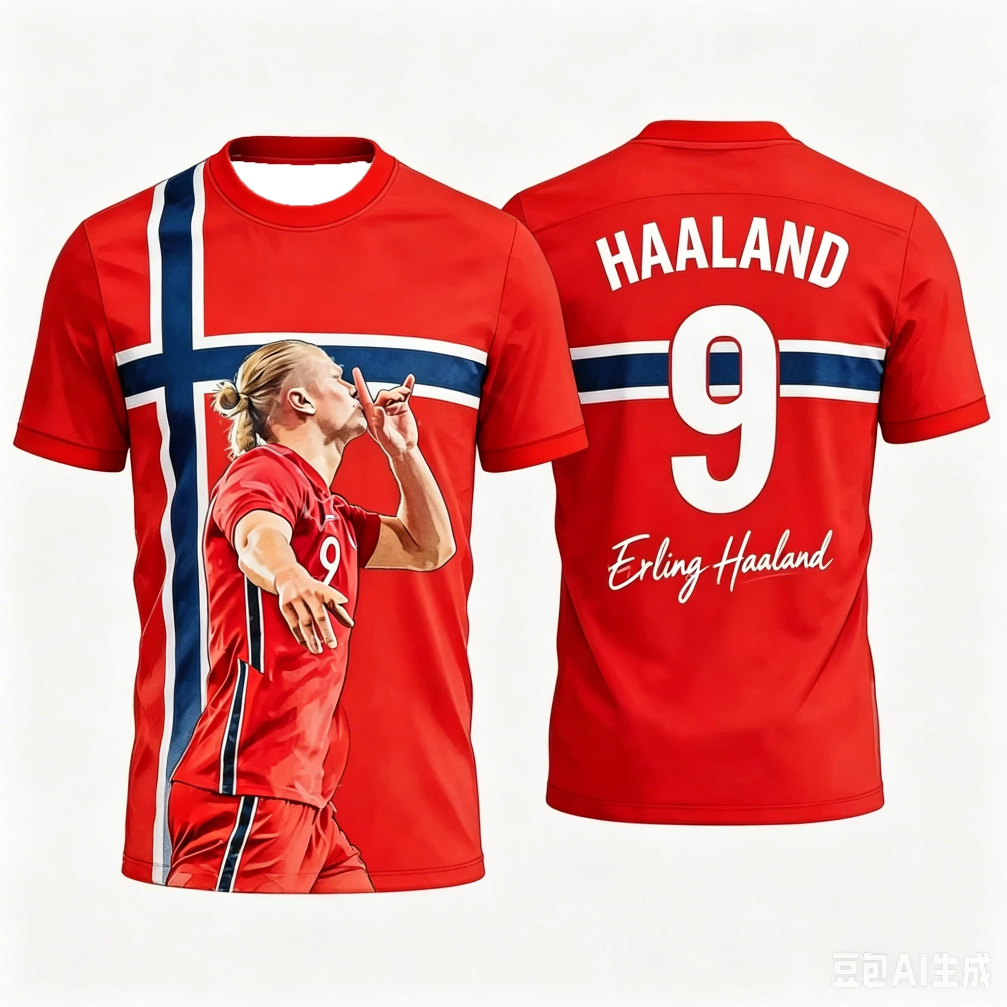 2026 Erling Haaland Nr. # 9 Fußballtrikots, Match- und Trainingsset, Fan-Geschenke, Sommersport, Herren-T-Shirt, Kinderbekleidung, T-Shirt für Damen