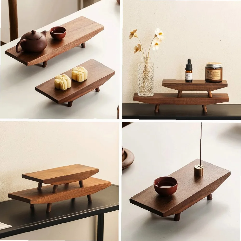 

Solid Wood Tray for Home Decor, Storage Organizer for Living Room, Entryway, Coffee Table, Desktop