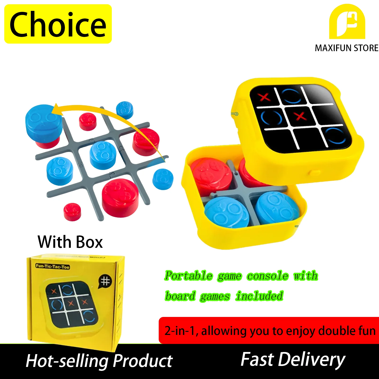 

Портативные электронные забавные развивающие игрушки Tic Tac Toe, подходящие для всех возрастов, игрушка для путешествий, подарок для тренировки памяти для детей