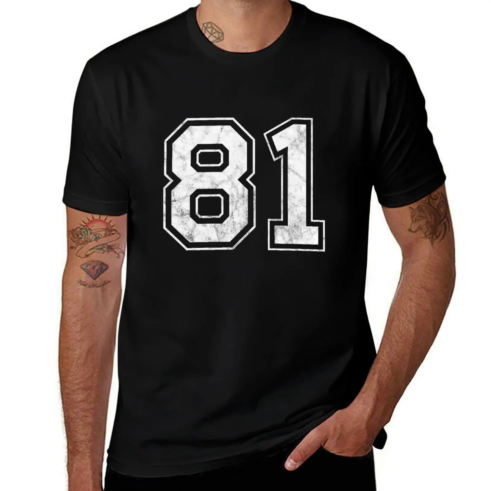 Number 81 T-Shirt Essential Solid Color T-Shirt