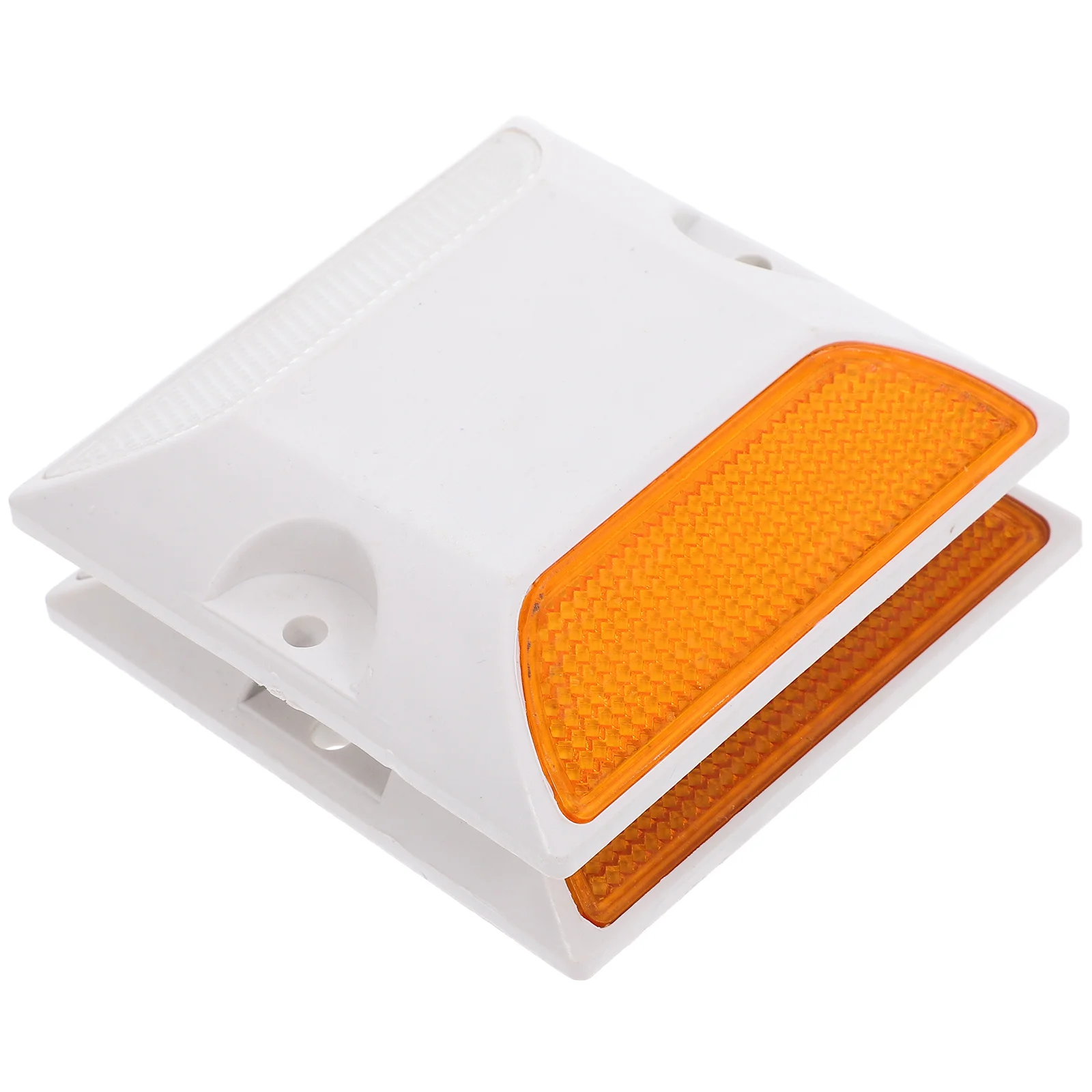 2 قطعة ترصيع الطريق العاكسة علامات الرصيف للقيادة الليلية سلامة درب موقف للسيارات الطريق السريع عاكسات مقطورة السيارات