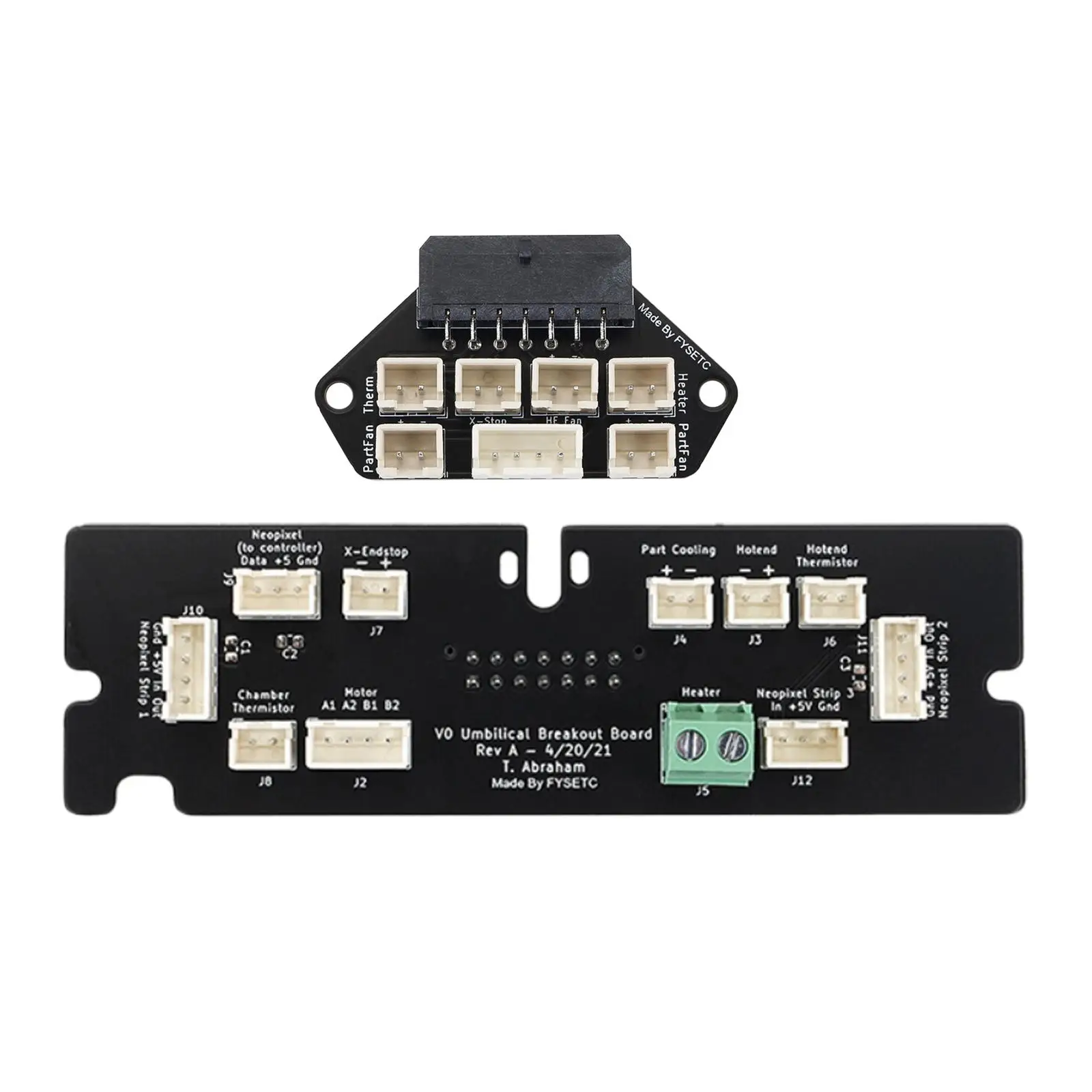 V0.1 Umbilical PCB Set 14 Pin Extruder Adapter Board Tool Head Maintenance