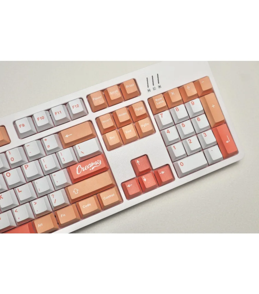 

Peach 129 key PBT original highly sublimated mechanical keyboard keycaps